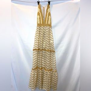 Ramy Brook crochet halter coverup size Small